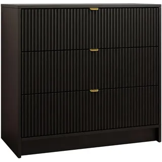 Mirjan24 Tireno 80 x 75 x 40 cm Schwarz Molet