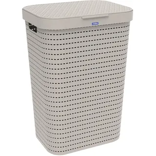 Rotho Wäschesammler Country 55 L cappuccino