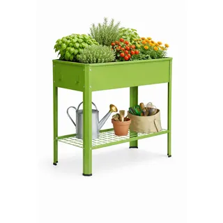VCM Hochbeet 80 x 80 x 35 cm Grün