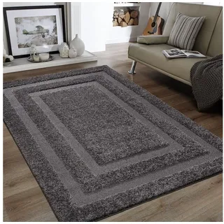 Sanat Wohnzimmer Teppich - Luxus Shaggy Nicht-schuppend Teppich, Wohnzimmer Schlafzimmer Esszimmer Eingangsbereich Teppiche, Hellgrau 80 x 150 cm