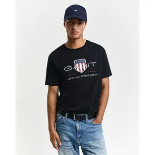 Gant T-Shirt »REG ARCHIVE SHIELD SS T-SHIRT«, mit Logodruck auf der Brust Gant BLACK M