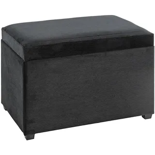 Haku-Möbel HAKU Möbel Sitztruhe 54545 schwarz Stoff 58,0 cm