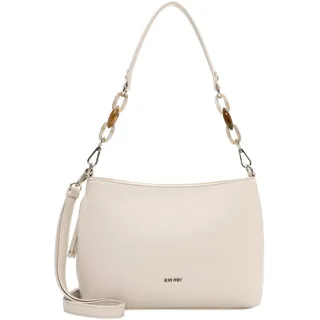 SURI FREY Jeanny Schultertasche Polyurethan Beige/Weiß