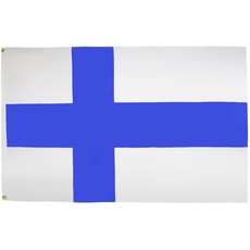 AZ FLAG Flagge FINNLAND 150x90cm - FINNISCHE Fahne 90 x 150 cm feiner Polyester - flaggen
