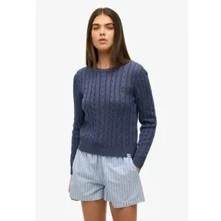 Superdry für Damen. W6110685A Essential Slim Jersey blau (S), Lässig, Acryl