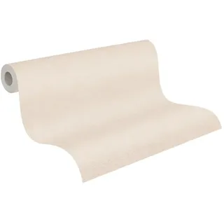 A.S. Création Vliestapete Creme - hochwertige Tapete Vlies einfarbig 393416 - Wandtapete für verschiedene Räume - Made in Germany