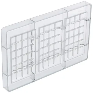 Decora 0050147 SCHOKOLADENFORM TAFEL 100 G 127 X 72 X 11 H MM, Polycarbonate, Durchsichtig, Durchsichtig