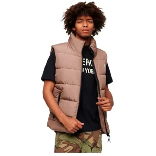 Superdry Sports Weste - Fossil Brown - S