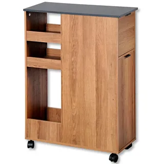 KESPER "Nischenregal, rustikal, FSC", 1 Stk. tlg. mit herausnehmbaren Abfalleimer,
