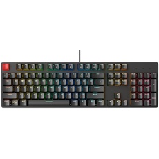 Glorious Gaming GMMK Full Size (100%) – Mechanisches Gaming-Keyboard, Gateron Brown Schalter (taktil), Doubleshot-Kappen, RGB, Hot-Swap & individuell anpassbar, Amerikanisch QWERTY Layout - Schwarz