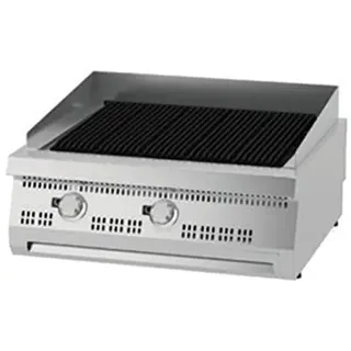 Maxima Gastro Premium Holzkohlengrill - 2 Zonen - Doppeleinheit - 90 cm Tief - Gas