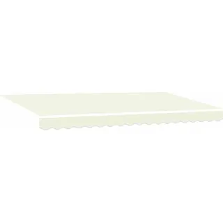 vidaXL Einziehbare Markise Creme 400 x 200 cm Polyester und Aluminium - Creme