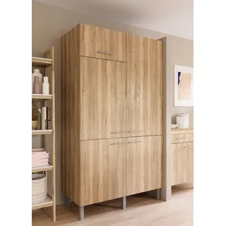 OPTIFIT Pantryküche »Lilly« Breite 120 cm, wahlweise mit E-Gerät, braun