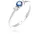 Ring Zirkonia Kristallen in 925 Sterling Silber