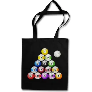 Urban Backwoods Pool Billard Vintage, Stofftasche, Farbe: Schwarz - Schwarz