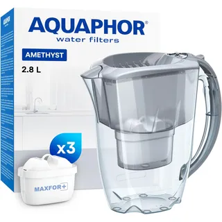 Aquaphor Starterpaket Wasserfilter Amethyst Grau 2,8l