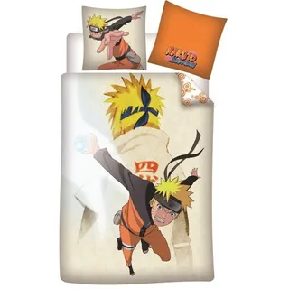Anime Naruto Shippuden Kinder Bettwäsche 2tlg. Set 135x200 80x80 cm
