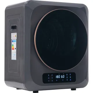 Fortuna Lai Abgastrockner, Edelstahltrockner, 2,5 kg, tatsächlich bis zu 4 kg, 850 W, Mehrfachfiltration, 6 Programme, 6 Funktionen. Überhitzungsschutz, Wandmontage [] - Grau