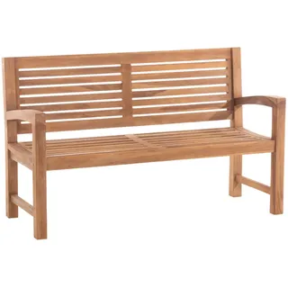 CLP Gartenbank 150/59 cm Holz Teak , 150x92x59 cm , Gartenmöbel, Gartenbänke