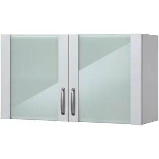 WIHO KÜCHEN Hängeschrank Glashängeschrank Michigan 100 x 35 x 56,5 cm Grau