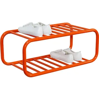 Spinder RETRO Schuhregal 72 x 28 x 35,2 cm orange glänzend