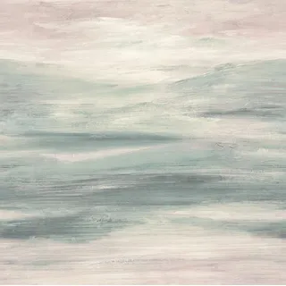 Rasch Fototapete 363555 - Vliestapete mit abstrakter Aquarell Landschaft in Rosa Blau - 2,65m x 2,65m (BxL)