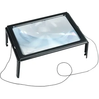 Maximex WENKO Maximex Leselupe LED, 300% Vergrößerung, optimale Beleuchtung durch helles LED-Licht, praktische Umhängevorrichtung, standfeste Füße zum, Maße (B x H x T): 29,5 x 10,5 x 17,5 cm