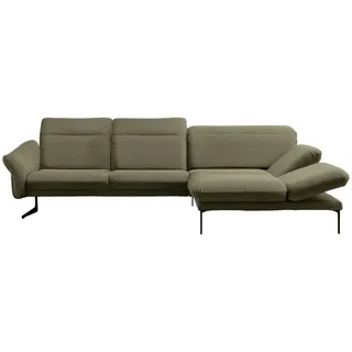 Himolla Ecksofa , Olivgrün , Textil , Ottomane rechts, L-Form , 299x203 cm , Blauer Engel, Goldenes M, Made in Germany, Emas , Typenauswahl, Lederauswahl, Stoffauswahl, Sitzqualitäten, Hocker erhältlich, individuell planbar , Wohnzimmer, Sofas & Couches, Wohnlandschaften, Ecksofas