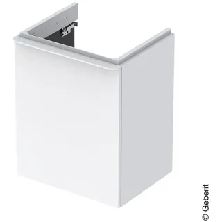 Geberit Smyle Square Handwaschbecken Unterschrank, 500364, 492x617x406mm, mit eine Tür, linksöffnend, 500.364.00.1, - Weiß