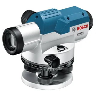 Bosch 061599404P GOL 20 G Professional Optisches Nivelliergerät im Transportkoffer mit Stativ BT 160, Messlatte GR 500 und Zubehör