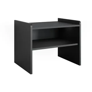 Vicco Esszimmerbank Roman Schwarz 53.5 x 41.1 cm , Holzwerkstoff , Rechteckig , 53.5x43x41.1 cm , Esszimmer, Bänke, Sitzbänke