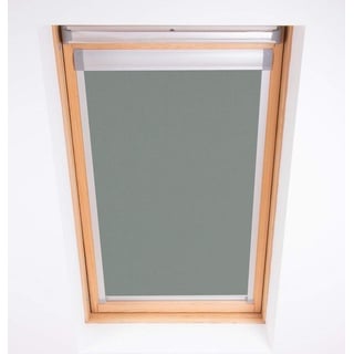 Bloc Skylight Rollo 4 (66/118) für Fakro Dachfenster Blockout, Zinn, Dunkelgrau