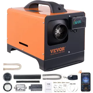 VEVOR Dieselheizung 5-8KW 12V Diesel Luftheizung mit LCD, Fernbedienung & Bluetooth-APP, Luft Standheizung für Wohnmobil, LKW, Wohnwagen & Transporter