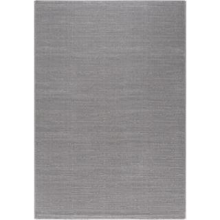 Teppich SEHRAZAT "LIMA, auch als Läufer", grau, B:120cm H:10mm L:170cm, Polyester, Polypropylen, Teppiche, Teppich, Kurzflor, Linienstruktur, leichter Glanz, Wohnzimmer