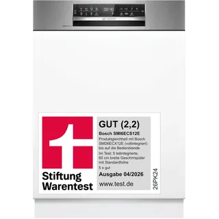 Bosch Serie 6 SMI6ECS12E Einbau-Geschirrspüler (teilintegrierbar, 598 mm)