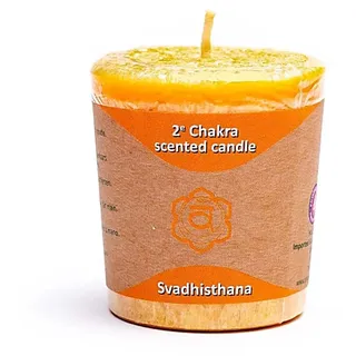 Votiv-Duftkerze 2. Chakra online bestellen - Braun
