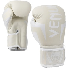 Venum Unisex Elite Boxhandschuhe, Weiß/Weiß, 12 Oz EU