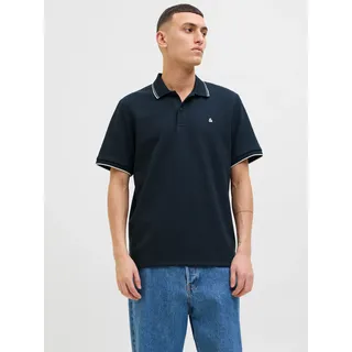 Jack & Jones Poloshirt »JJEAUSTIN POLO SS NOOS« mit Logo Stickerei, blau