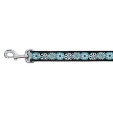 Dogue D_RFL Leine Ribbon Flower, blau, 18 mm