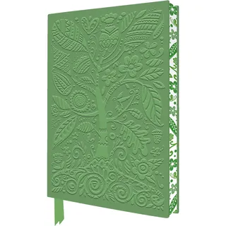 Exquisit Premium Notizbuch DIN A5: Frühling: Unser hochwertiges, liniertes Blankbook mit Softcovereinband aus Kunstleder mit dreidimensionaler ... künstlerisch gestaltetem Buchschnitt