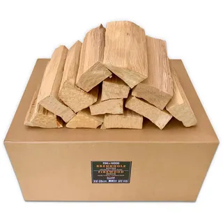 PINI Grillholz OHNE RINDE Buche 20 Kg Brennholz ca. 25 cm für Pizzaofen Grill Smoker Kamin Feuerschale