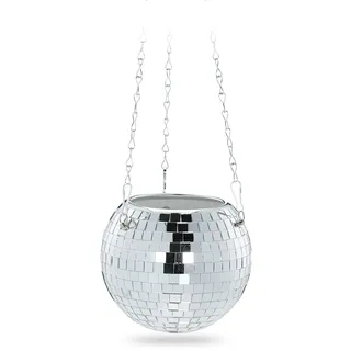 Relaxdays Discokugel 13 x 15 cm Silber
