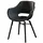 Esszimmerstuhl Zaja Leder schwarz