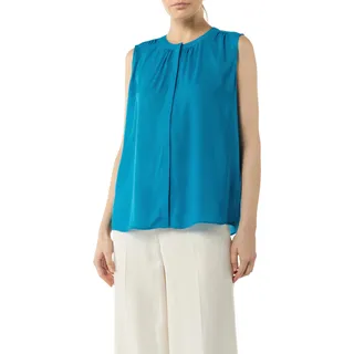 COMMA Fließende Chiffonbluse mit Knopfleiste