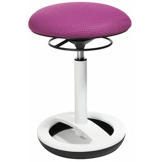 Topstar Bürohocker Sitness High Bob Alu weiß lackiert lila