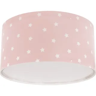 Dalber Deckenlampe kinderzimmer, Deckenleuchte für Kinder Star Light Sterne Rosa, Deckenlampe Kinderzimmer, 82216S, E27