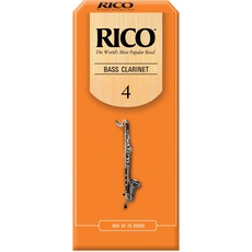 RICO Blätter für Bass-Klarinette Stärke 4.0 (25 Stück)