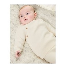 Unisex,Boys,Girls M&S Collection 2pc Knitted Outfit (0-12 Mths) - Nude, Nude - 0-3 M