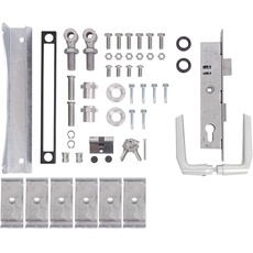 Alberts 678104 Zubehör-Set Flexo | für Einzeltor | bis 1200 mm Höhe | Stahl roh, feuerverzinkt