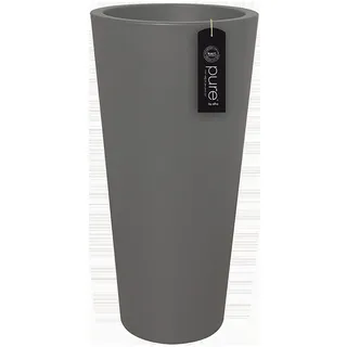 Vase Reine Straight Round High 40CM Anthrazit Externe Innenseite Gartendeko